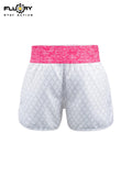 FLUORY MTSF153 MUAY THAI BOXING SHORTS XS-XXXL UNISEX JUNIOR & ADULT PINK
