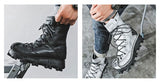 Motorcycle Biker Rock Punk Gothic Boots FWMB015 Cowhide Leather Size 37-50 3 Colours