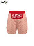 FLUORY MMA-C197 MUAY THAI BOXING MMA SHORTS UNISEX JUNIOR & ADULT XS-XXXL RED