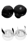 FIGHTBRO MUAY THAI BOXING MMA AIR FOCUS MITTS PADS PAIR Black/White