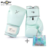 FLUORY BGF12 MUAY THAI BOXING GLOVES 8-16 oz 4 Colours With tote bag
