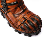 Motorcycle Biker Rock Punk Gothic Boots FWMB016 Cowhide Leather Size 37-50 3 Colours