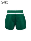 FLUORY MTS-C1197  MUAY THAI BOXING SHORTS XS-XXXL UNISEX JUNIOR & ADULT GREEN
