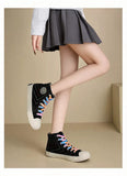FEIYUE Retro High Top Canvas Sneakers Size 35-44 Unisex 2 Colours