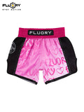 FLUORY MTSF152 MUAY THAI BOXING SHORTS XS-XXXL UNISEX JUNIOR & ADULT PINK