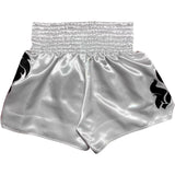 THAI FIGHT MUAY THAI MMA BOXING Shorts S-XXL White