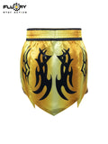 FLUORY MTS-C1218 MUAY THAI BOXING SHORTS XS-XXXL UNISEX JUNIOR & ADULT GOLD