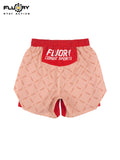 FLUORY MMA-C197 MUAY THAI BOXING MMA SHORTS UNISEX JUNIOR & ADULT XS-XXXL RED