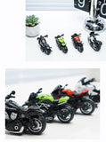 Miniature Motorbikes Motorcycle Pull-Back Toys Keychain Gifts Vary Colours
