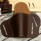 Airsoft Tactical Military OWB 1911 Pistol Holster Pouch Holder Cowhide Leather 2 Colours