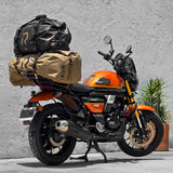 RIDEIRON 30L Large Capacity Motorcycle Travel Dry Bag Tail Bag 500D PVC Black