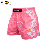 FLUORY MTSF115 MUAY THAI BOXSHORTS XS-XXXL Rot Gelb UNISEX JUNIOR &amp; ERWACHSENE