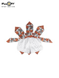FLUORY SKULL MUAY THAI BOXING SHORTS XS-XXXL UNISEX JUNIOR & ADULT WHITE