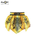 FLUORY MTS-C1218 MUAY THAI BOXING SHORTS XS-XXXL UNISEX JUNIOR & ADULT GOLD