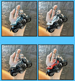 Miniature Sports Cruiser Motorcycle Pull-Back Toys Keychain Gifts 4 Colours