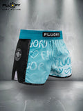 FLUORY MTSF152 MUAY THAI BOXING SHORTS XS-XXXL UNISEX JUNIOR & ADULT DARK BLUE
