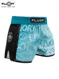 FLUORY MTSF152 MUAY THAI BOXING SHORTS XS-XXXL UNISEX JUNIOR & ADULT DARK BLUE
