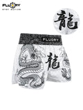 FLUORY MTSF115 MUAY THAI BOXSHORTS XS-XXXL Rot Gelb UNISEX JUNIOR &amp; ERWACHSENE