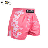FLUORY MTSF115 MUAY THAI BOXSHORTS XS-XXXL Rot Gelb UNISEX JUNIOR &amp; ERWACHSENE