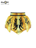 FLUORY MTS-C1218 MUAY THAI BOXING SHORTS XS-XXXL UNISEX JUNIOR & ADULT GOLD