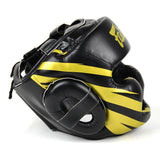 FAIRTEX DIAGONAL VISION HG13 Kopfschutz zum Schnüren, für Muay Thai, Boxen, MMA, Sparring, Kopfschutz, Leder, M-XL, Schwarz