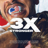 SAFEJAWZ Extro Flags Range SPORTS MUAY THAI BOXING MMA SELF-FIT MOUTHGUARD USA Senior Age 12+