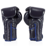 Fairtex BGV6 Stilvolle, abgewinkelte Muay-Thai-Boxhandschuhe, 227–473 g, Schwarz