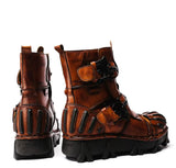 Motorcycle Biker Rock Punk Gothic Boots FWMB016 Cowhide Leather Size 37-50 3 Colours