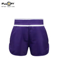 FLUORY MTS-C1197  MUAY THAI BOXING SHORTS XS-XXXL UNISEX JUNIOR & ADULT PURPLE