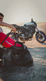 RIDEIRON 30L Large Capacity Motorcycle Travel Dry Bag Tail Bag 500D PVC Black