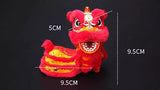 Cultural Art Chinese Traditional Miniature Lion Dance Handicraft Car Decorative 9.5 x 5 x 9.5 cm 8 Colours Left/Right