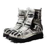 Motorcycle Biker Rock Punk Gothic Boots FWMB016 Cowhide Leather Size 37-50 3 Colours