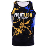 Vszap VTT036 Fight Lion Muay Thai Boxing Quick Dry Vest Tank Top S-2XL