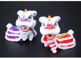 Cultural Art Chinese Traditional Miniature Lion Dance Handicraft Car Decorative 9.5 x 5 x 9.5 cm 8 Colours Left/Right