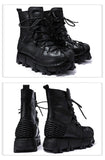 Motorcycle Biker Rock Punk Gothic Boots FWMB015 Cowhide Leather Size 37-50 3 Colours
