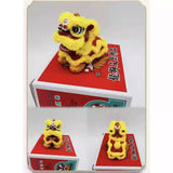 Cultural Art Chinese Traditional Miniature Lion Dance Handicraft Car Decorative 8 x 7 x 4.5 cm 9 Colours