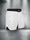FLUORY MMA-C197 MUAY THAI BOXING MMA SHORTS UNISEX JUNIOR & ADULT XS-XXXL BLACK