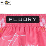 FLUORY MTSF115 MUAY THAI BOXSHORTS XS-XXXL Rot Gelb UNISEX JUNIOR &amp; ERWACHSENE