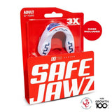 SAFEJAWZ Extro Flags Range SPORTS MUAY THAI BOXING MMA SELF-FIT MOUTHGUARD USA Senior Age 12+