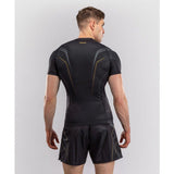 Venum-06296-126 Streamline Short Sleeve Rashguard Size M-XL Black Gold
