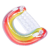 Inflatable Rainbow U-Shaped Chair Pool Water Float 95x87 cm