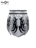 FLUORY MTS-C1218 MUAY THAI BOXING SHORTS XS-XXXL UNISEX JUNIOR & ADULT SILVER