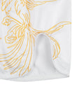 FLUORY MTS-C1234 MUAY THAI BOXING SHORTS XS-XXXL UNISEX JUNIOR & ADULT WHITE