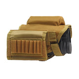 Airsoft Tactical Military Rifle Buttstock Cheek Rest Pouch Adjustable 5 Colours