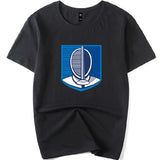 Shield Crest Fencing Mask Graphic Training T-Shirt F005 Cotton Junior & Adult Size S-3XL/110-150 3 Colours