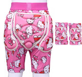 Extreme Sports Ski Snow Boarding Skate Padded Impact Protective Gear Hello Kitty Sets Junior 3-5 yrs Size S (OS019)