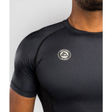 Venum-06052-001 Roger Gracie Academy Short Sleeve Rashguard Size L Black