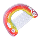 Inflatable Rainbow U-Shaped Chair Pool Water Float 95x87 cm