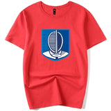 Shield Crest Fencing Mask Graphic Training T-Shirt F005 Cotton Junior & Adult Size S-3XL/110-150 3 Colours