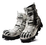 Motorcycle Biker Rock Punk Gothic Boots FWMB016 Cowhide Leather Size 37-50 3 Colours